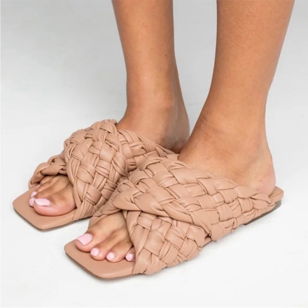 Steve Madden Mariana Braided Cross Slides
